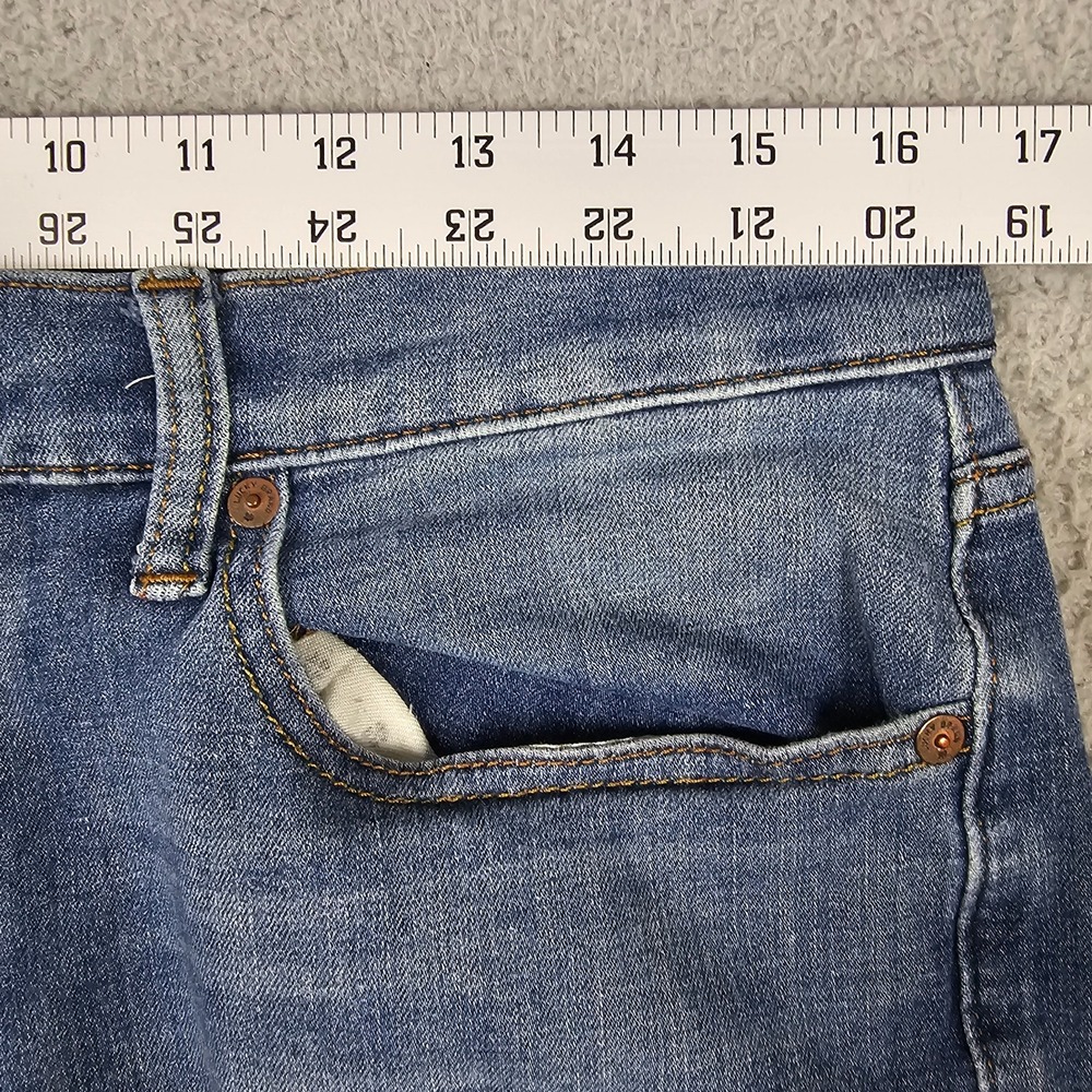 Lucky Brand 121 Slim Jeans Mens 33x31 Medium Wash Blue Stretch Denim Pants - Picture 6 of 9